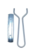 Metallstriegel , Taschenstriegel, Doppelseitig Medium-Grob