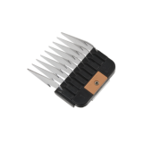 Edelstahl-Aufsteckkamm, braun - 13mm